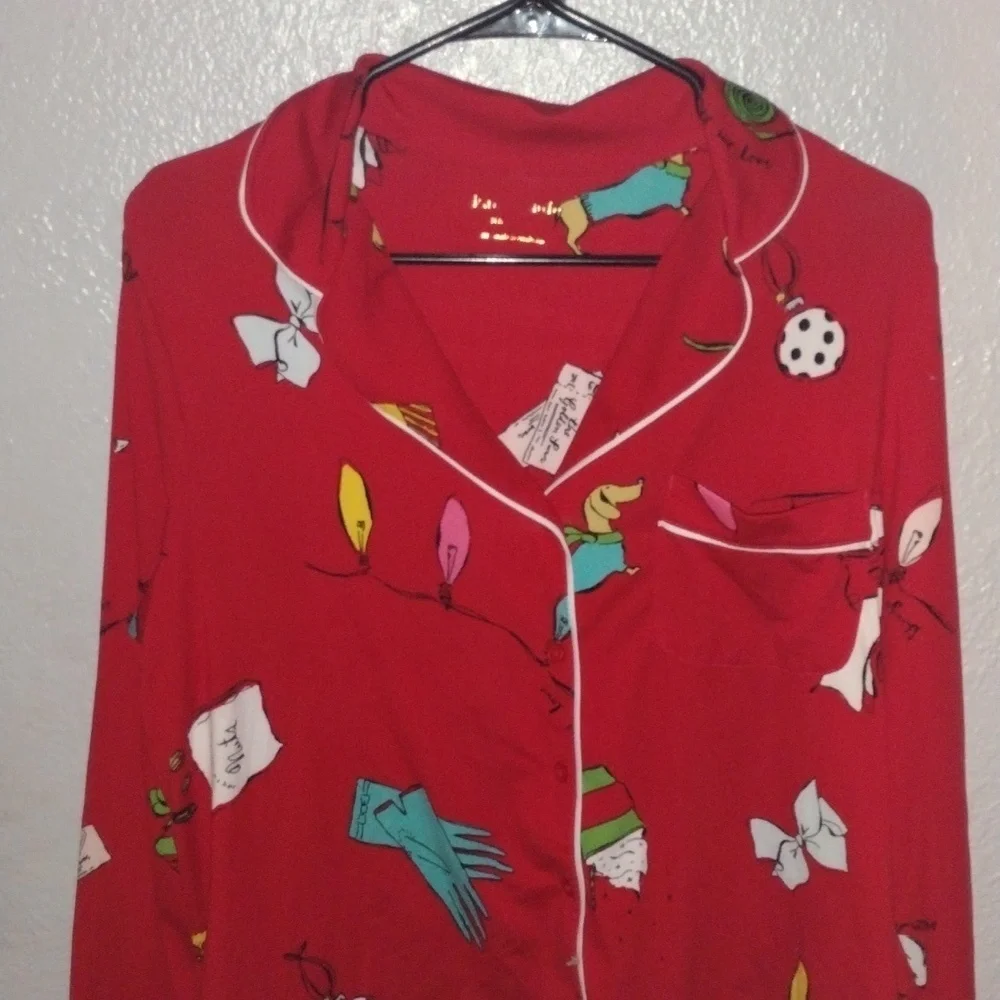 Victoria's Secret Red Pajama Top